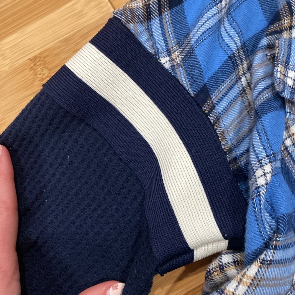 Blue/Plaid Top - Picture 3 of 4